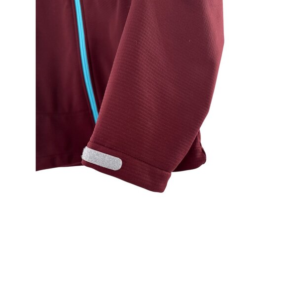 Sherpa Adventure Gear Womens Jacket Full Zip Burgundy & Blue Medium - Picture 4 of 11